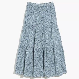 NWT Madewell Tiered Maxi Skirt in Florentine Floral